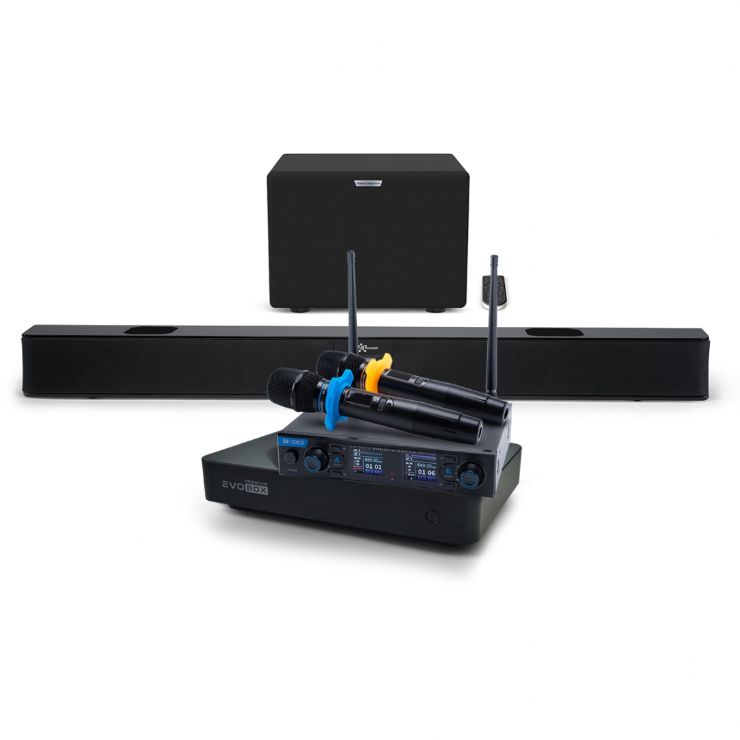 Hi-End караоке-система EVOBOX Premium + EvoSoundBar (саундбар с караоке) в Покрове