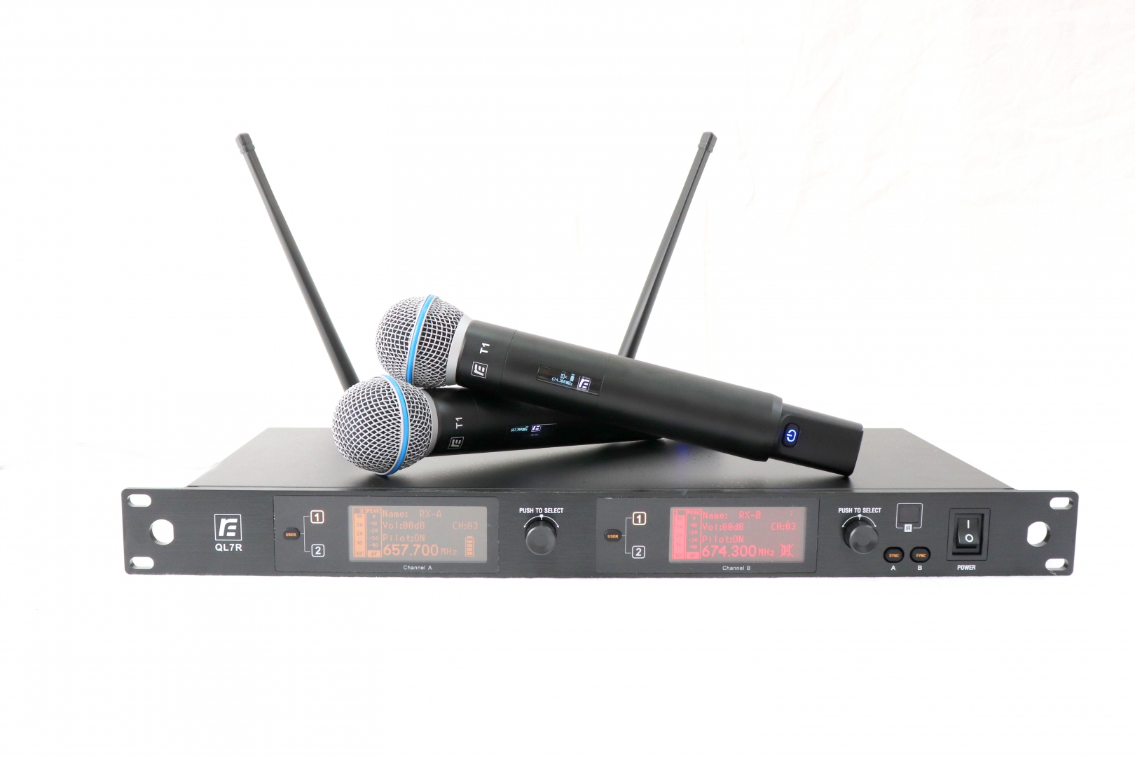 RFIntell QL7R/T1-B 720,500-754,000 МГц 2-канальная радиосистема с 2-мя ручными микрофонами в Покрове
