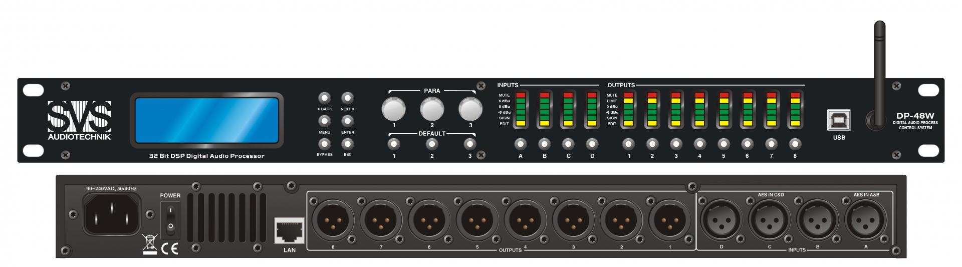 SVS Audiotechnik DP-48W Цифровой процессор: 4 входа 8 выходов в Покрове