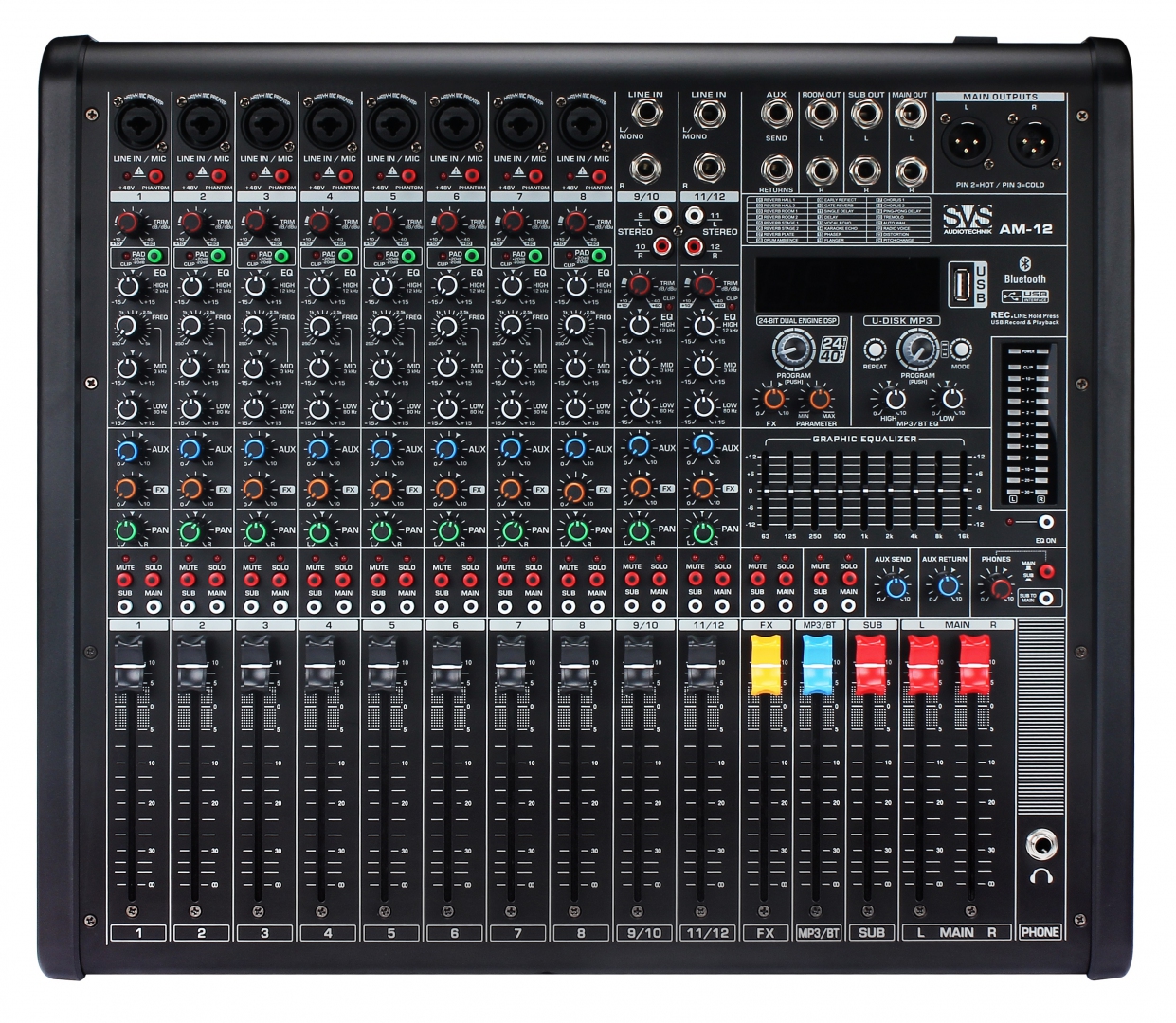 SVS Audiotechnik mixers AM-12 Микшерный пульт аналоговый, 12-канальный в Покрове