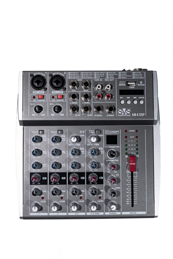 SVS Audiotechnik mixers AM-6 DSP Микшерный пульт аналоговый, 6-канальный SVS Audiotechnik mixers в Покрове