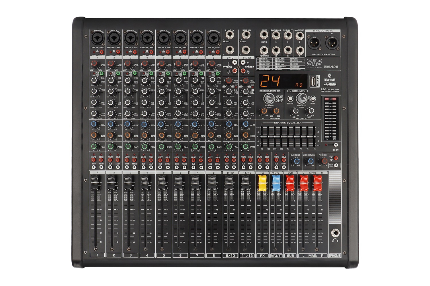 SVS Audiotechnik mixers PM-12A Активный аналоговый микшерный пульт, 12-канальный в Покрове